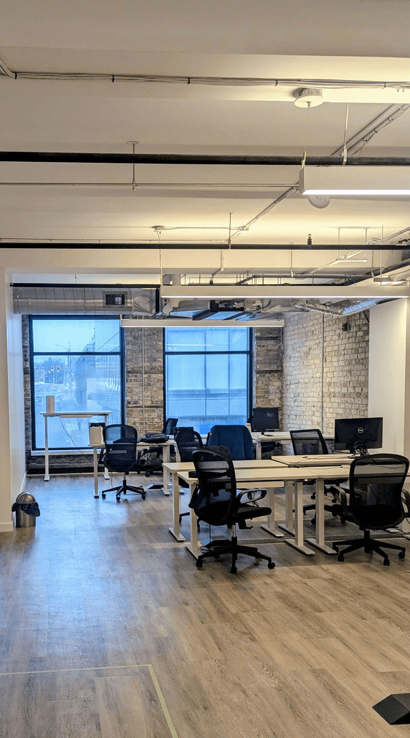 The Clearline office workspace